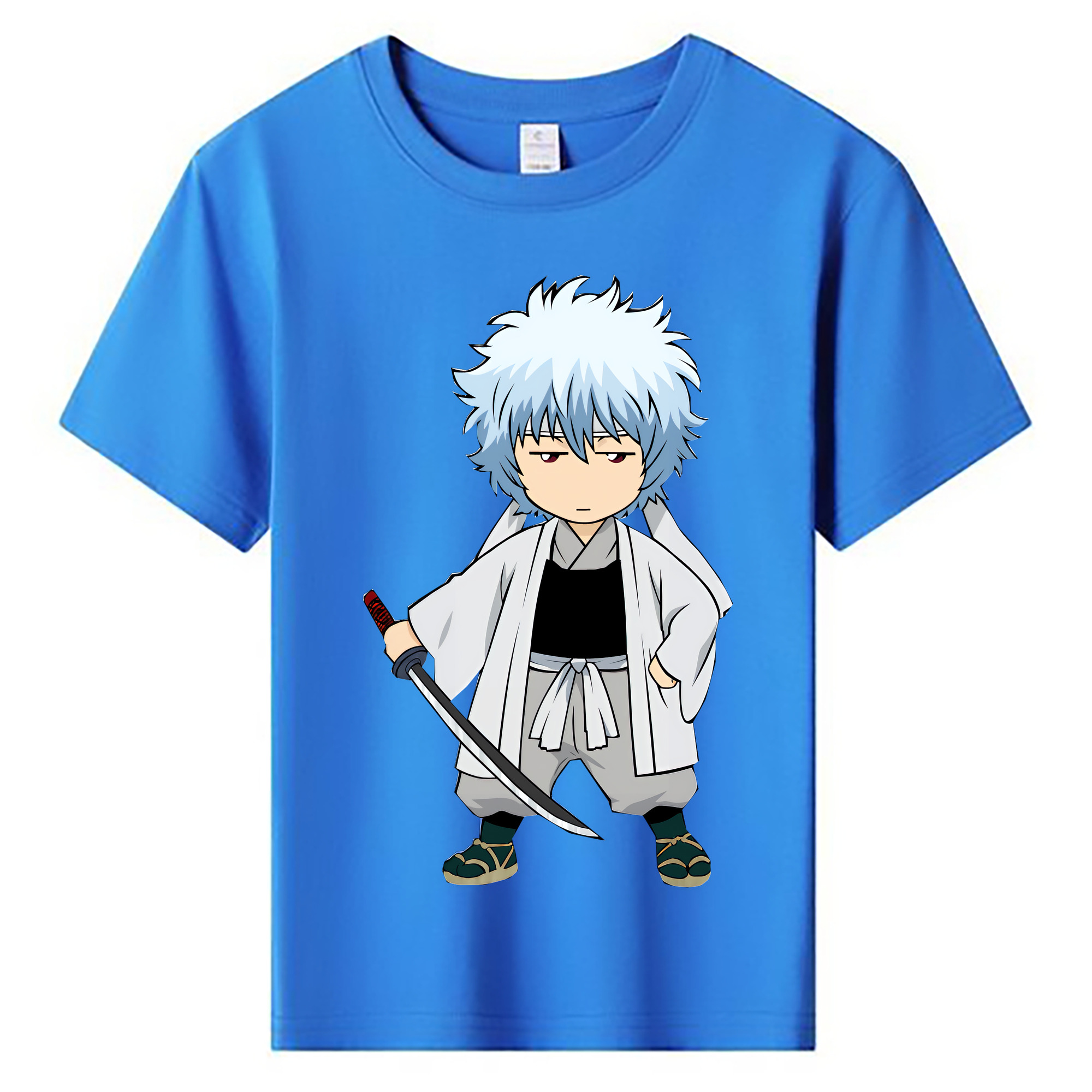（画像用） ぎんたま 坂田銀時（さかたぎんとき） 神楽 志村新八（しむら しんぱち） GINTAMA Sakata Gintoki Kagura Shimura Shinpachi 綿100％キッズTシャツ（フロントプリント）